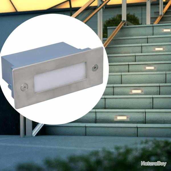 Lampe d'escalier encastr�e � 2 LED 44x111x56 mm