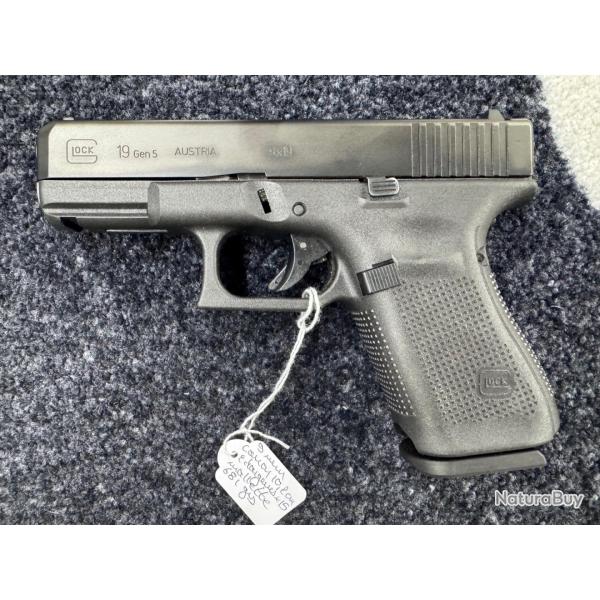 Glock 19 gen 5 9 mm occasion