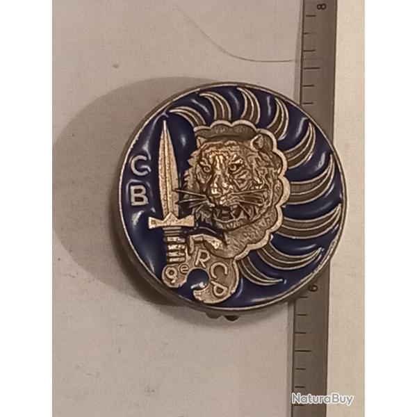 Insigne de la compagnie de base (CB) du 9me rgiment de chasseurs parachutiste (9me RCP)