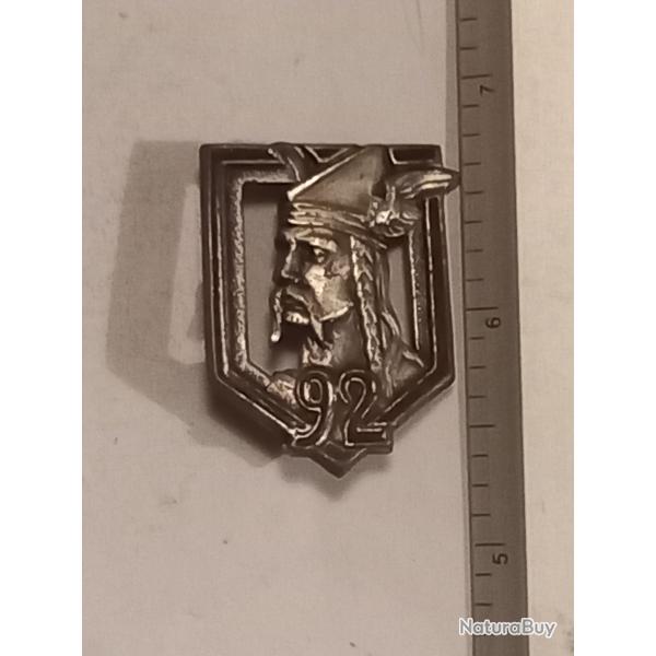 Insigne du 92me rgiment d'infanterie