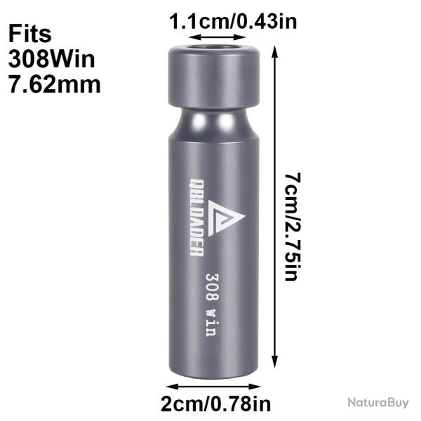 Jauge pour cartouche 308 winchester 7,62x51 no go gauge - LIVRAISON OFFERTE