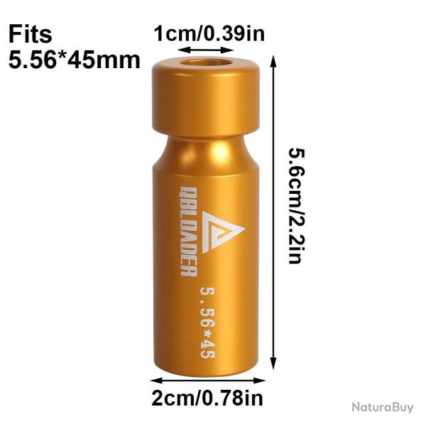 Jauge pour cartouche 223 Remington 5,56x45 no go gauge - LIVRAISON OFFERTE