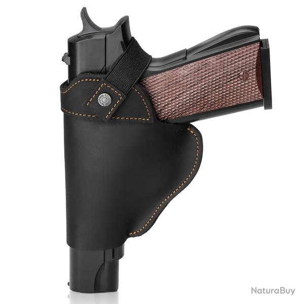 Holster en cuir OWB IWB - Noir