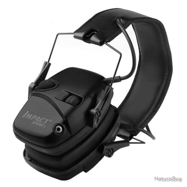 Casque antibruit lectronique  rduction active - noir - LIVRAISON GRATUITE