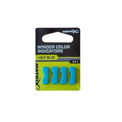 Matrix Winder Colour Indicators - Set de 4 rep&egrave;res pour casiers &agrave; plioirs Light Blue