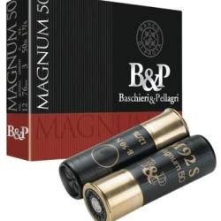 Boite de 10 cartouches B&P Magnum 50 cal.12/76 mm N&deg;0 50g bourre &agrave; jupe
