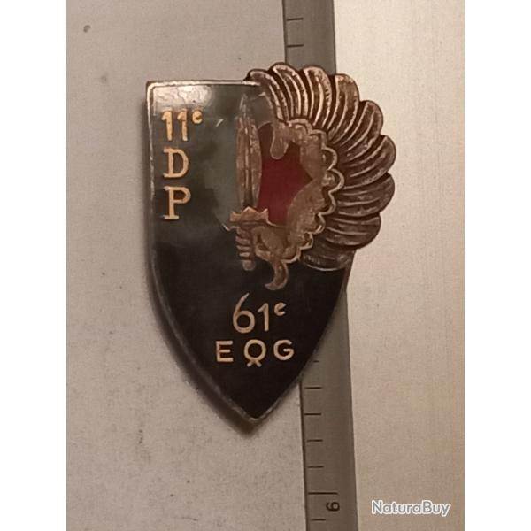 Insigne du 61�me escadron de quartier g�n�ral (61�me EQG) de la 11�me DP