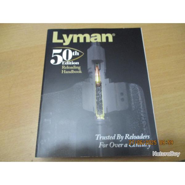 Rechargement - Lyman 50th edition reloading handbook