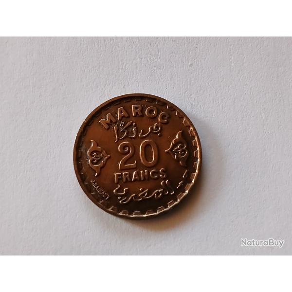 20 francs Maroc Mohammed V 1952