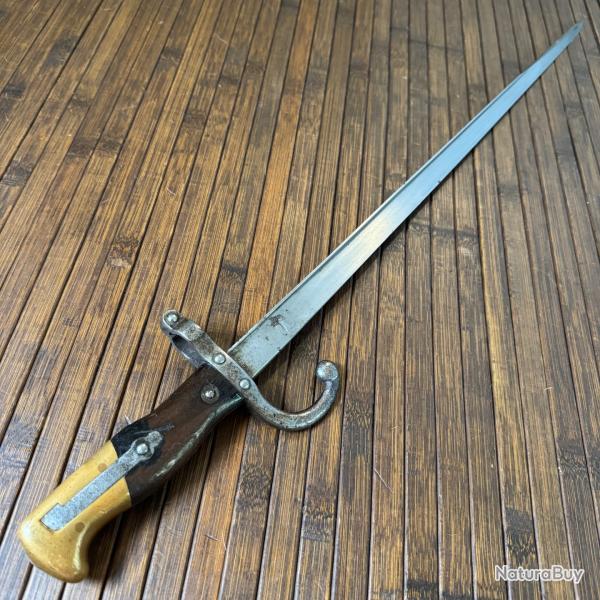 TR�S BELLE BA�ONNETTE GRAS 1874 GRAV�E DE LA MANUFACTURE D'ARMES DE CHATELLERAULT 7 OCTOBRE 1880