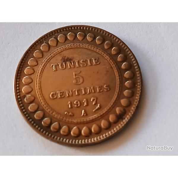 5 cts Tunisie 1917 et 10 cts Tunisie 1908