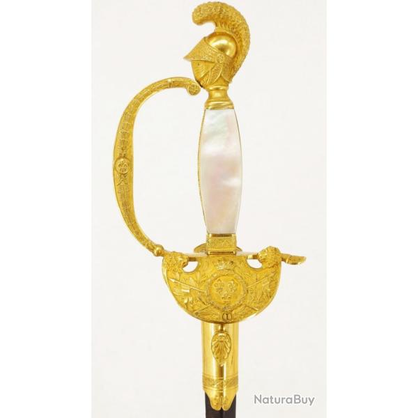 RARE �P�E D'OFFICIER DU 1ER R�GIMENT DU ROI CHEVAU-L�GERS LANCIERS DE LA GARDE ROYALE 1814 - FRANCE 