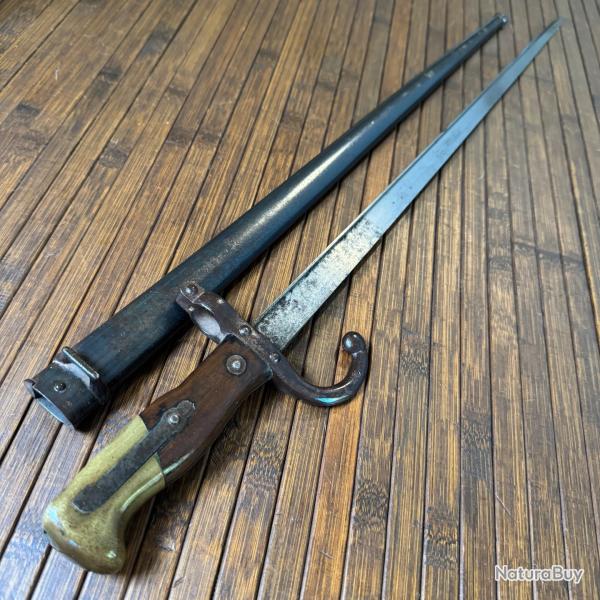 BELLE BA�ONNETTE GRAS 1874 GRAV�E DE LA MANUFACTURE D'ARMES DE ST ETIENNE F�VRIER 1878