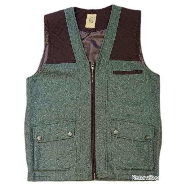 GILET DE CHASSE EN LAINE LOVERGREEN