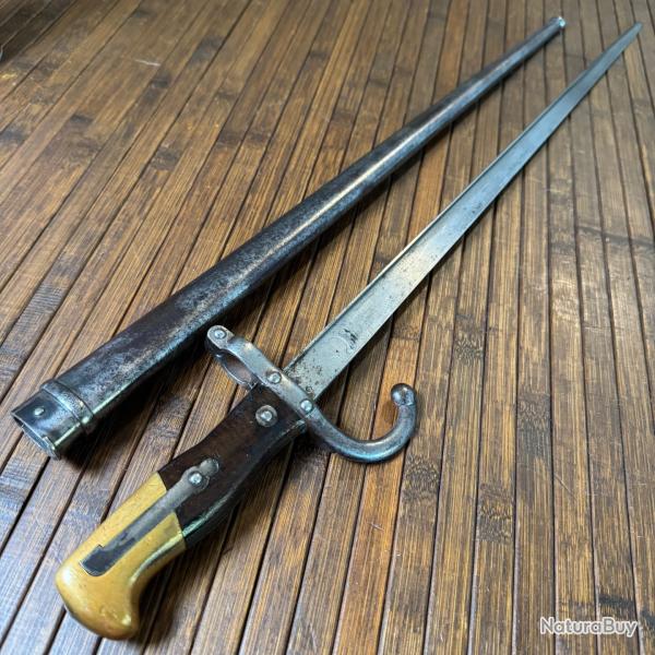 BELLE BA�ONNETTE GRAS 1874 GRAV�E DE LA MANUFACTURE D'ARMES DE ST ETIENNE AVRIL 1877