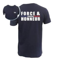 T shirt Force amp Honneur bleu marine | Coton premium TM Outdoor