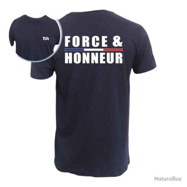 T shirt Force amp Honneur bleu marine