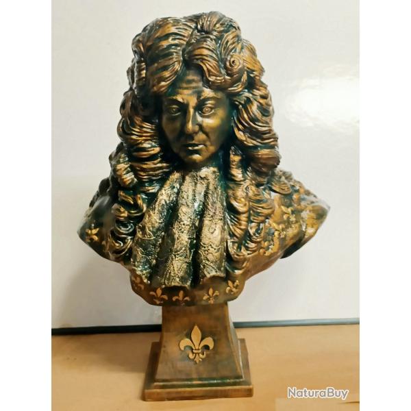 Buste de Louis XIV le Roi soleil 40 cm