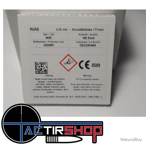 1000 Amorces RWS 4033 Small Rifle