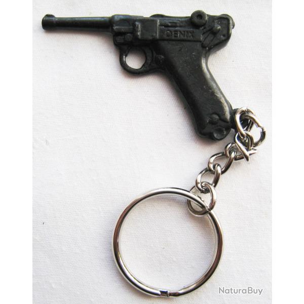 PORTE CLE MOTIF PISTOLET P08 LUGER - Ref.952
