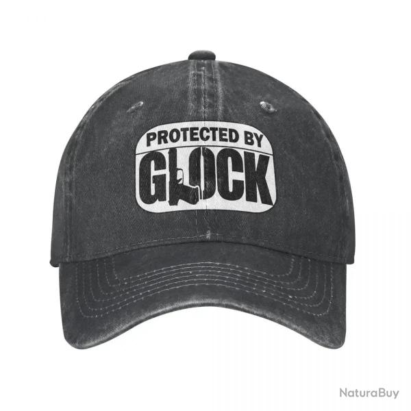 Casquette Protected by Glock - Noir / Unique