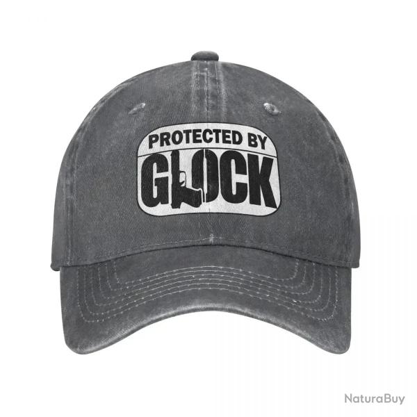 Casquette Protected by Glock - Gris fonc� / Unique