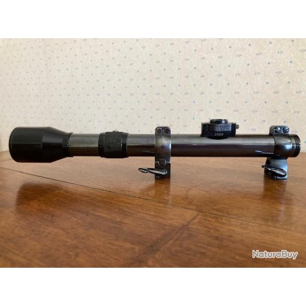 Lunette AllemandeTELL WETZLAR 2,5 x avec montage EAW en acier , d�rivable pour rail de 11 mm