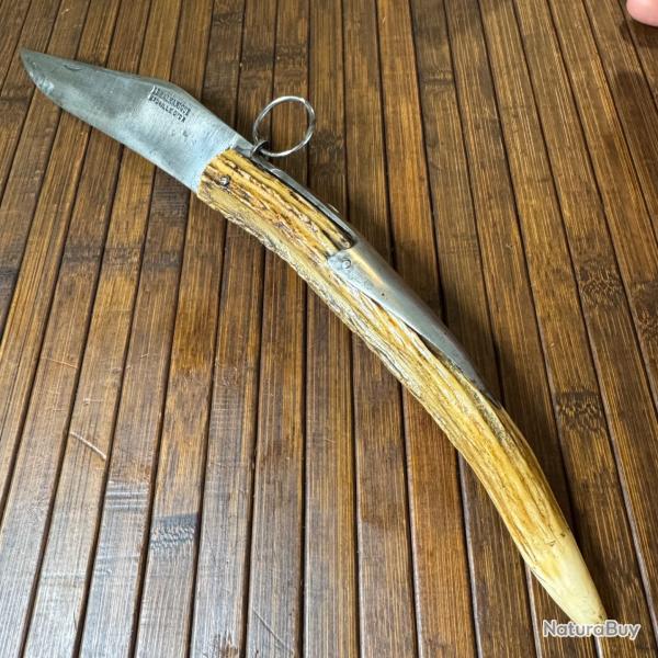 BEAU ET GRAND COUTEAU NAVAJA  LE BALKANIQUE M�DAILLE D'OR DEBUT 1900 ALAIN SAINT-JOANIS DEPUIS 1876