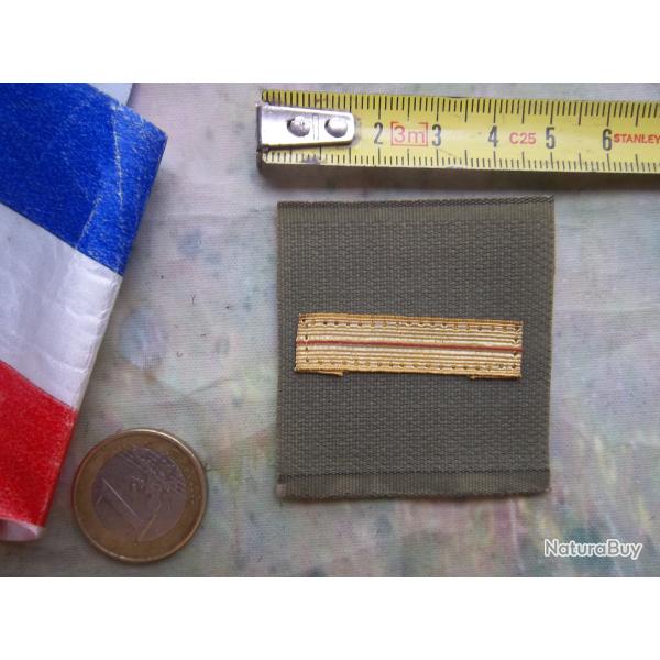 Galon militaire de poitrine jaune, grade ADJUDANT-CHEF