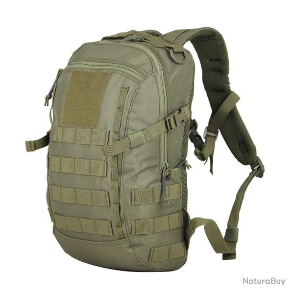 Sac � Dos Tactique 20L Etanche pour Camping Randonn�e Chasse P�che Nylon syst�me Molle robuste Vert