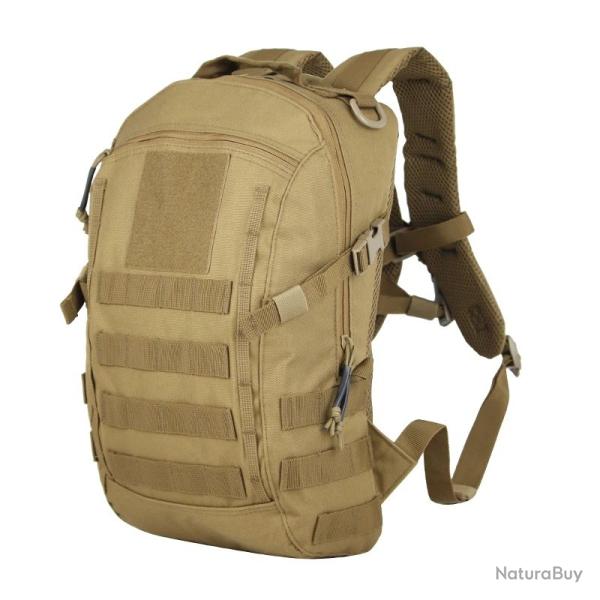 Sac � Dos Tactique 20L Etanche pour Camping Randonn�e Chasse P�che Nylon syst�me Molle robuste Kaki
