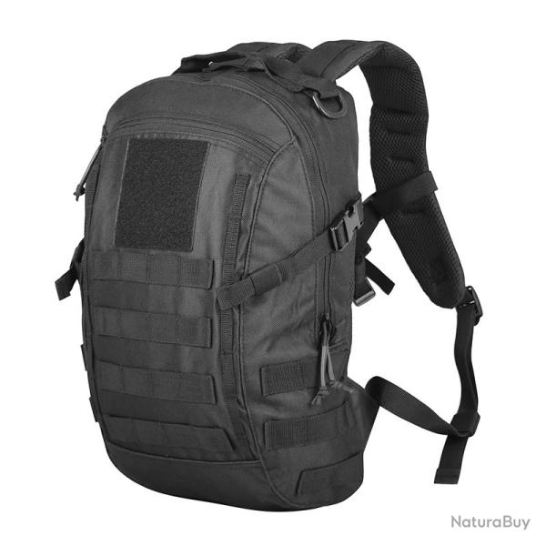 Sac � Dos Tactique 20L Etanche pour Camping Randonn�e Chasse P�che Nylon syst�me Molle robuste Noir