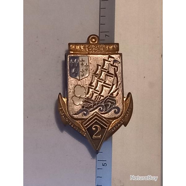 Insigne du 2�me r�giment d'infanterie de Marine (2�me RIMa)