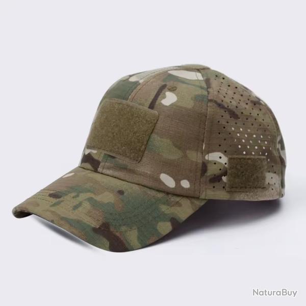 Casquette Camouflage Homme - Baseball Respirante Anti-UV Chasse, Pche, Randonne, Camping, Sports P