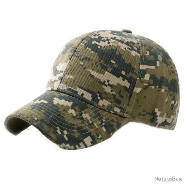 Casquette camouflage militaire - camo digital - LIVRAISON GRATUITE