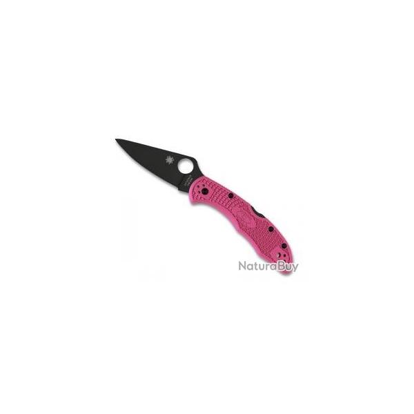 Couteau Spyderco  DELICA 4 lame acier CPM-S30V revtement nitrure de titane  cran