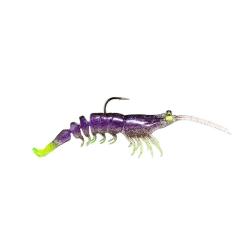 Leurre souple Z MAN Prawn starz 3.5 Plum chartreuse