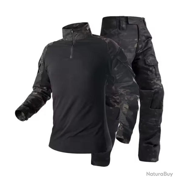 Uniforme tactique, combinaison de Camouflage (Black Camo) (4)