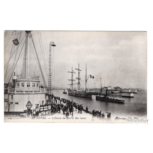 CPA- Marine LE HAVRE - L'Entr�e du Port a Mer haute N�3304
