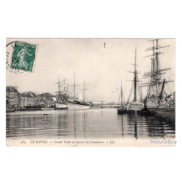 CPA- Marine LE HAVRE - Grand Ycbt au bassain du Commerce N�3303