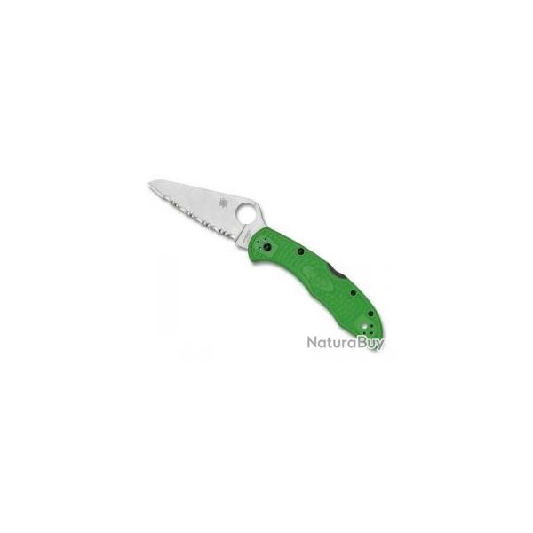 Couteau Spyderco SALT 2 lame  dents acier LC200N  cran