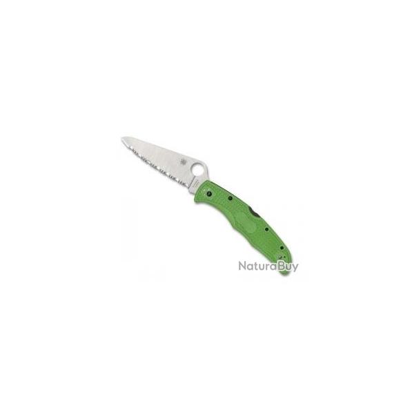 Couteau Spyderco PACIFIC SALT 2   lame  dents acier LC200N  cran