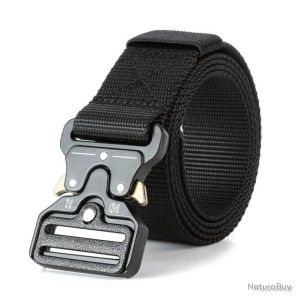CEINTURE TACTIQUE � LIB�RATION RAPIDE - BOUCLE PAPILLON NOIRE - LIVRAISON GRATUITE