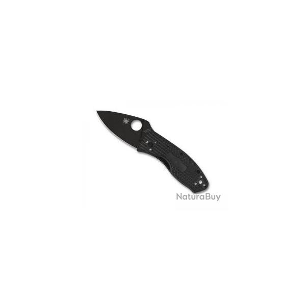 Couteau Spyderco AMBITIOUS lame noire acier 8Cr13MoV  cran intrieur