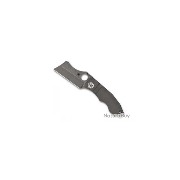 Couteau Spyderco  STOVEPIPE lame acier CPM-20CV finition  blackwash   cran R.I.L