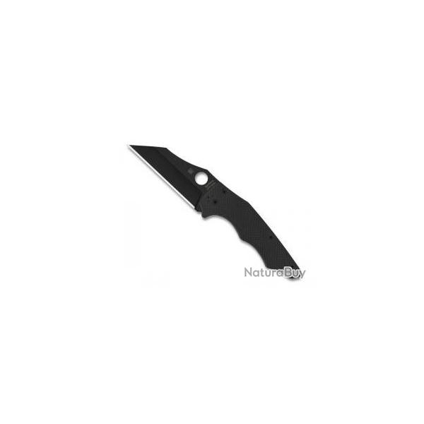 Couteau Spyderco YOJUMBO  lame Wharncliffe acier CPM-S30V revtement DLC noir