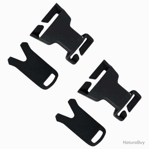 Set de 2 Boucles QD VAS Noir