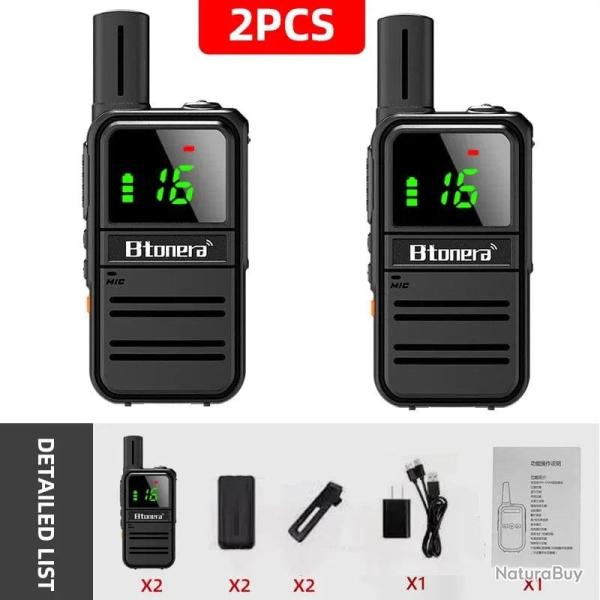 Talkie-walkie BT500 PMR FRSBTONERA - 2 pcs / US