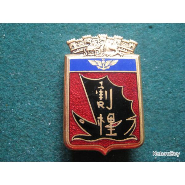INSIGNE DE GUERRE  INDOCHINE  :  BASE AERO-NAVALE DE CAT LA�  ---DRAGO  25 RUE BERAGNER  PARIS ----