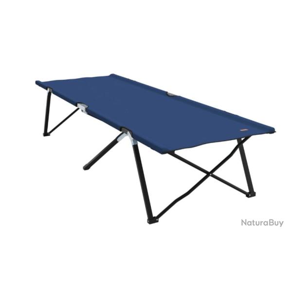 Lit pliant bleu en tissu Oxford 600D avec sac de transport - confort et praticit� pour camping et ja